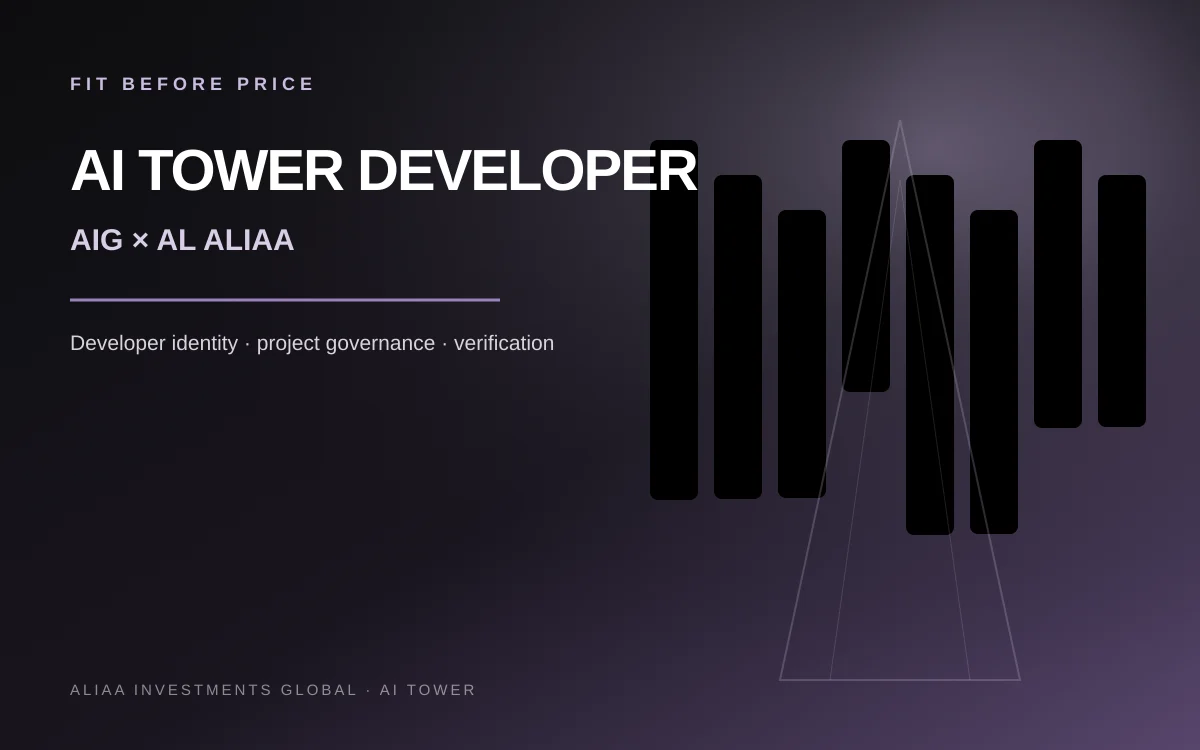 AIG AI Tower developer research editorial visual
