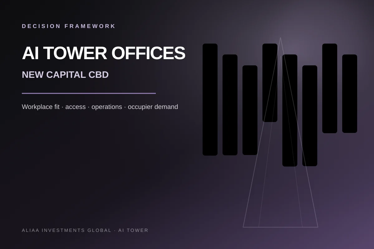 Decision framework for evaluating offices in AI Tower New Capital